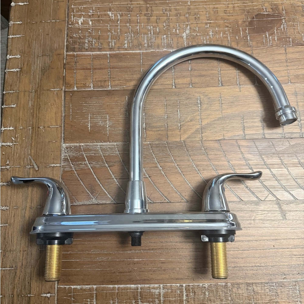 Merton Chrome Kitchen Faucet with Dual Handles